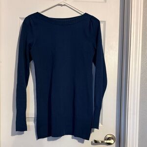 The Limited Deep Blue Long Sleeve Top